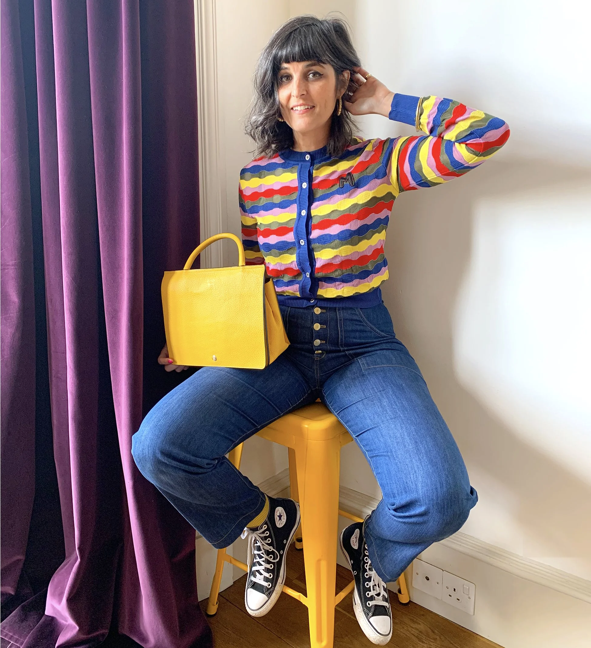 Cool Shirtz Corporate Turtleneck Very Cool Rainbow Sweatshirt I